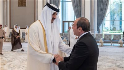 الرئيس السيسى يعزى أمير قطر فى وفاة والده الشيخ حمد بن خليفة