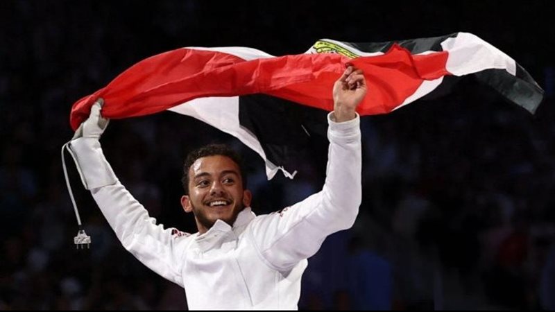 لاعب المبارزة محمد السيد 