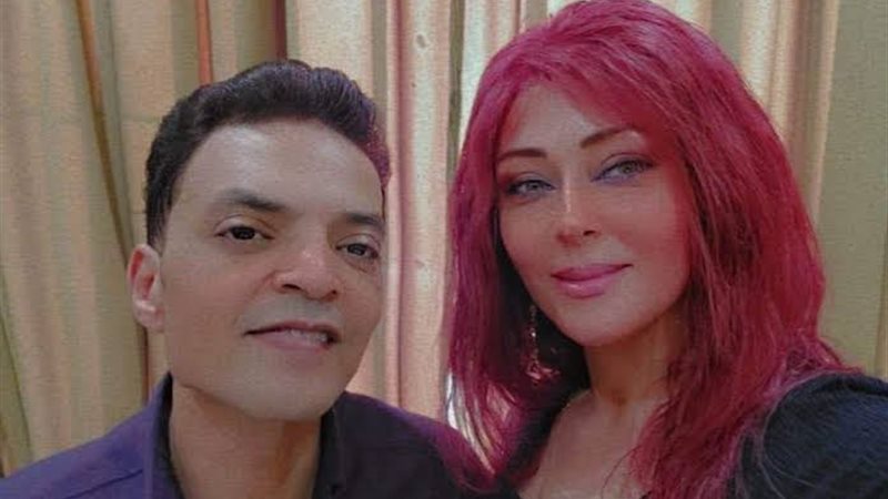 طارق الشيخ مع زوجته السابقة 