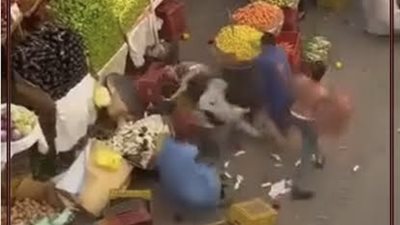 «سلام يا صاحبي» في أسيوط.. خناقة تجار خضار تتحول لمعركة بالباذنجان (فيديو)