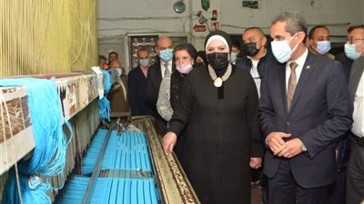 نيفين جامع ومحافظ الغربية يتفقدان المجمع الصناعي بالمحلة الكبرى 