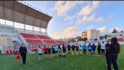 اجتماع المنتخب الفلسطيني للشابات لكرة القدم لاختيار اللاعبات المشاركات بالتصفيات الآسيوية