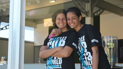 ياسمين وهايدي السيد تشاركان في تحكيم بطولة أفريقيا لأندية اليد