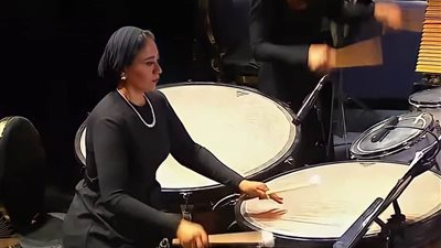 رضوى البحيرى: مشاركتي فى حفل المومياوات فخر لكل امرأة.. فيديو