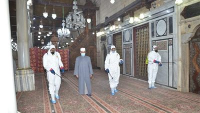 حملة لنظافة وتعقيم مساجد الجمهورية لاستقبال رمضان 