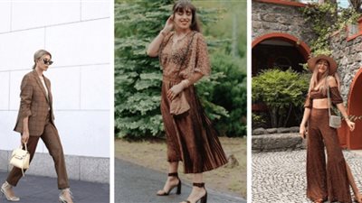 لعاشقات اللون البني.. 4 أفكار لتنسيق ملابس صيف 2021
