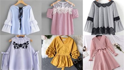 شاهدي موضة بلوزات شيفون 2021