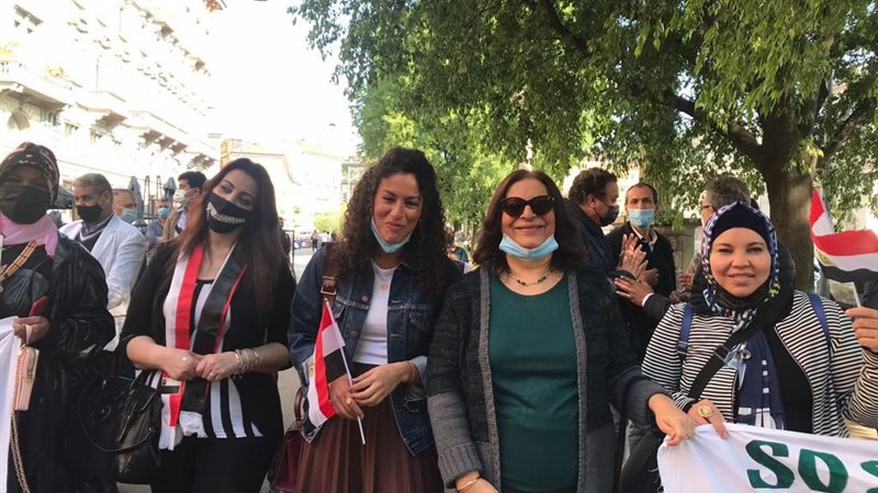 وقفة للجالية المصرية