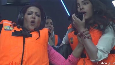 او ماي جاد ..سمية الخشاب تصرخ وتنهار مع رامز جلال | شاهد