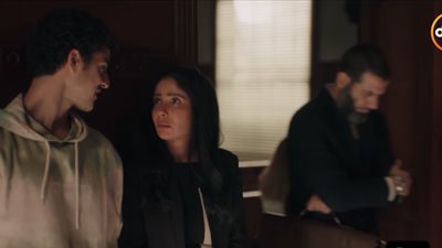 مسلسل لعبة نيوتن حلقة 15| هنا تؤثر في الأمهات بشهادتها أمام المحكمة الأمريكية (فيديو)