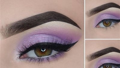 لعاشقات اللون الموف.. خطوات وضع مكياج عيون بألوان فاتحة
