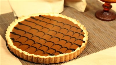 مقادير وطريقة عمل تارت كريم الكراميل| فيديو