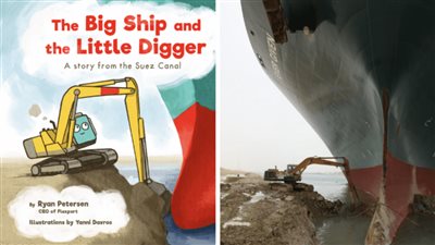 بعد نجاح تعويم السفينة.. أمريكي يؤلف قصصًا للأطفال عن قناة السويس