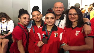 زينة إبراهيم بعد فوزها ببرونزية كأس العالم للجمباز: «عيني على ميدالية لمصر من طوكيو»