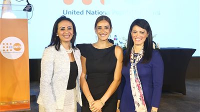 رسالة من وزيرة التعاون لسفيرة الأمم المتحدة للسكان الفنانة أمينة خليل 