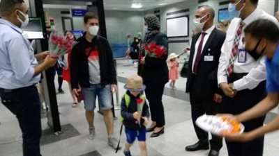 3 آلاف سائح روسي يصلون القاهرة على 15 رحلة طيران