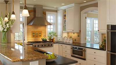 ديكور المطبخ من الإضاءة للرخام.. 