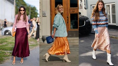 «إحياءً لموضتها».. 7 طرق سحرية لتنسيق الجيبة الستان