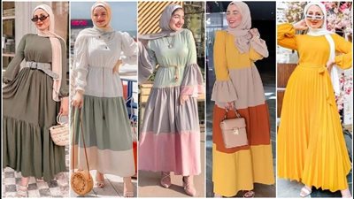«الأبيض والباستيل».. أبرز موديلات فساتين المحجبات في عيد الأضحى