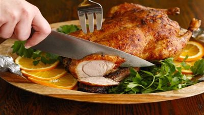 طريقة عمل بط روستو بصوص البرتقال| فيديو