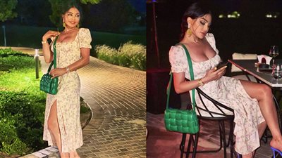 عشية حفل الساحل.. إطلالة جذابة لـ هيفاء وهبي بالتاتو والخلخال