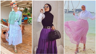 رائجة في صيف 2021.. 6 طرق لتنسيق الجيبة متعددة الطبقات 