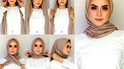 «مستدير أو مربع».. طريقة لفة الطرحة المناسبة لشكل الوجه