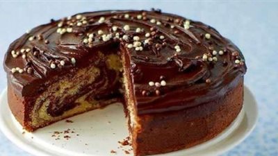 طريقة عمل الكيكة المخططة الكدابة