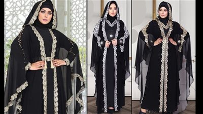أحدث موديلات العبايات الشيفون للخروج والسهرات