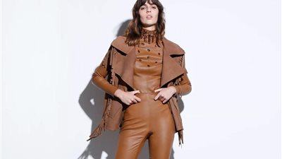 أزياء الجلد أبرز صيحات صيف 2021