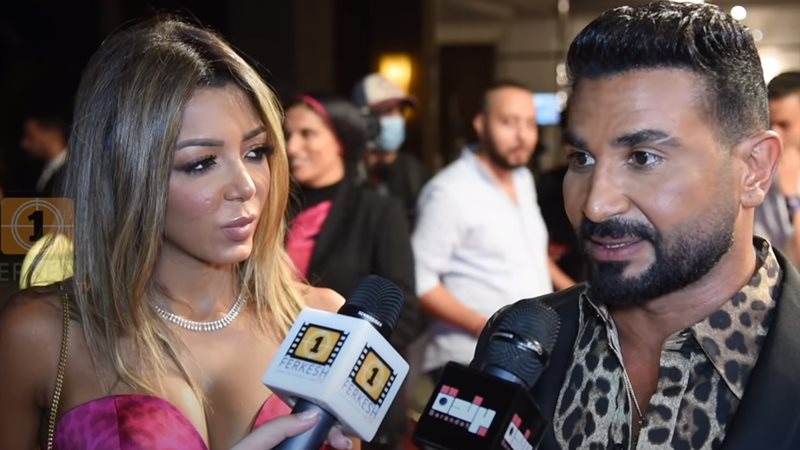 أحمد سعد وزوجته