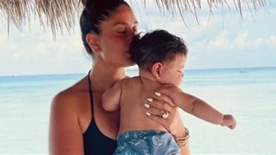 كارينا كابور تتغزل في طفلها: خدودك حياتي وحضنك يكملني