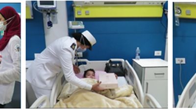 ضابطات تحتفل بالمولد النبوي مع نزلاء المستشفيات ودور رعاية الأيتام