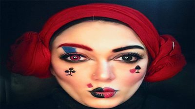 شريهان تُقلد شخصيات أفلام الرعب والكرتون بالمكياج| فيديو وصور