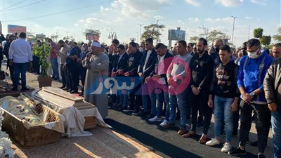 تشييع جثمان أسماء مصطفى بحضور عدد من الإعلاميين || فيديو 