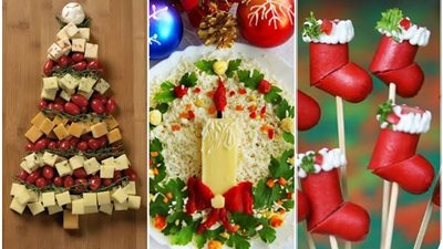 «رجل الثلج وشجرة عيد الميلاد».. طرق تزيين الطعام على مائدة الكريسماس| فيديو