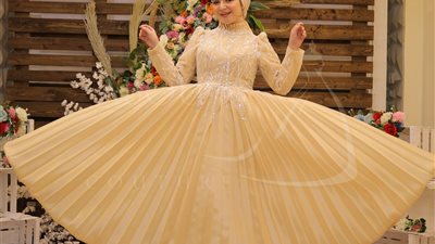 أجمل موديلات فساتين السواريه للمحجبات من «abouzaid couture»