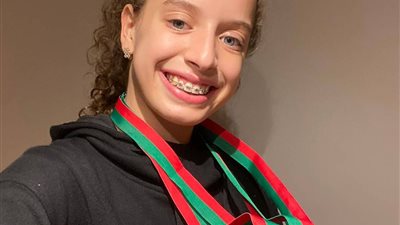 هنا جودة لاعبة تنس طاولة الأهلي توجه رسالة إلى الجمهور| فيديو 