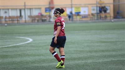 كسر بالأنف يجبر لاعبة مستقبل وطن على ارتداء واقي للوجه في المباريات القادمة