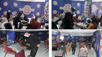 «كلنا واحد».. الداخلية توزع مواد غذائية وبطاطين على أهالي المحروسة وقرى المنوفية| صور