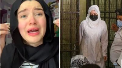 «أنا عاوزة أمي».. حنين حسام تستنجد بالحضور أثناء محاكمتها بتهمة الاتجار بالبشر