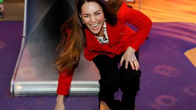 لقطات مثيرة لـ«زحلقة» كيت ميدلتون في الدنمارك| صور