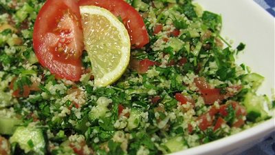 طريقة عمل سلطة التبولة اللبنانية في المنزل