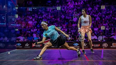 نور الشربيني تواجه نوران جوهر بنهائي بطولة بلاك بول للإسكواش.. اليوم