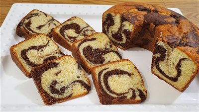 طريقة عمل الكيك الرخامي.. «ماربل كيك»