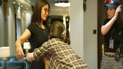 «عود البطل جبلي هطل» رامز جلال يتحرش بميساء مغربي بـ«رامز موفي ستار»| فيديو