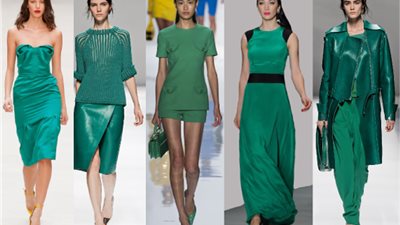 ملك صيف 2022| أفكار سحرية للملابس باللون الأخضر الزمردي| صور