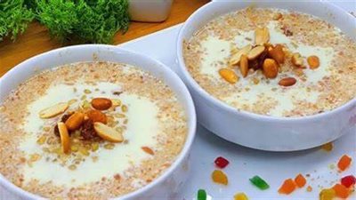 «عشق الأطفال والكبار» طريقة عمل بليلة بالمكسرات