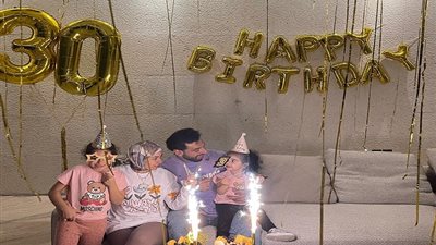 «مو صلاح» كيف احتفلت ماجي زوجة محمد صلاح بعيد ميلاده الـ 30 