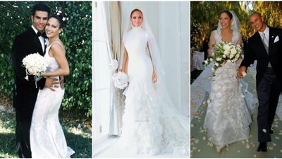 صور| للمرة الرابعة.. جنيفر لوبيز بإطلالة «حورية البحر» في زفافها